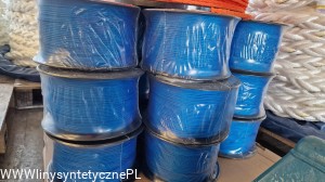 Opakowanie 500MTR Lina Polipropylenowa Pleciona 3MM Multifilament z Rdzeniem Niebieska