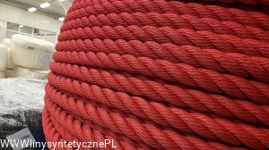 Opakowanie 220MTR Linka Jedwab PP Skręcana 16MM Czerwona